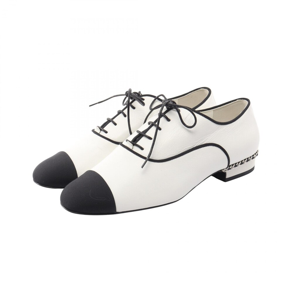 Chanel Coco Mark Lace Up Shoes #37 #367402C10B